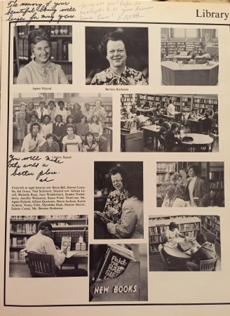 Library, Midwood High School, 1979. 