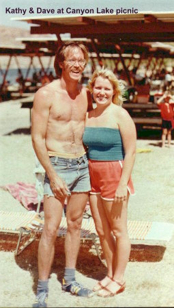 Kath & Dave at a Canyon Lake Picnic - 1980