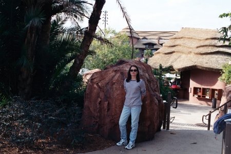 Darlene, my wife, at Animal Kingdom Lodge WDW 