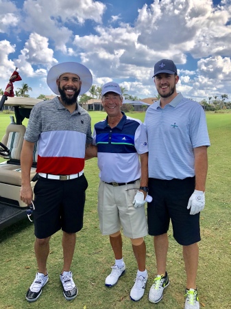 My golf buddies: Dave Price and Drew Pomernaz