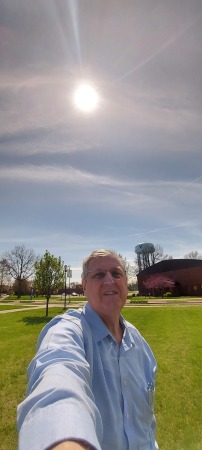 A selfie taken just after totality April 8, 24