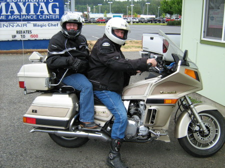 Meredith and Me on one of my motorcycles