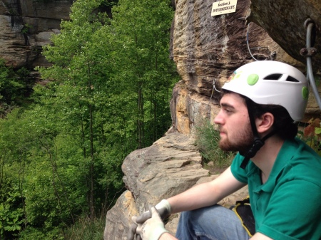 Rock Climbing in Kentucky with my son