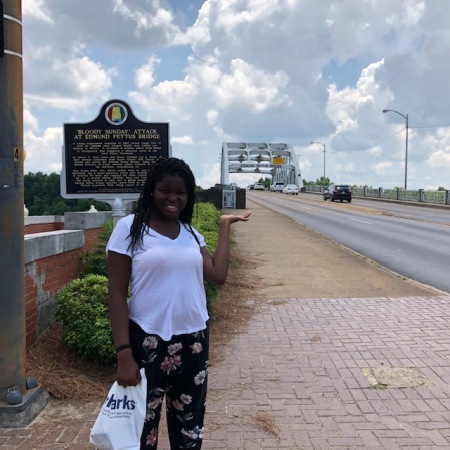 Daughter at Pettis Bridge-Selma, AL