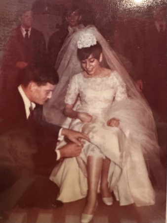 Paul & Donna on their wedding day, 11/2/68