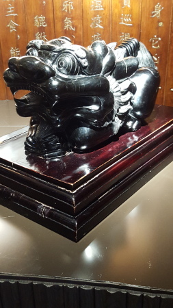 CARVED OUT OF BLACK JADE, waste of jade