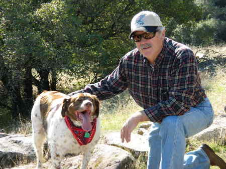 Bandit and the Old Guy on a Hike