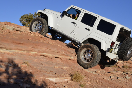 My first time "rock crawling" in Moab Utah 2013