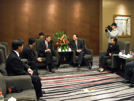 Mayor Sheckler with Bejing Mayor