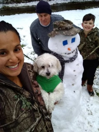 Rena, Albert ,me and Tatum and frosty!