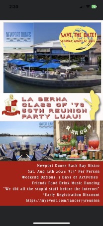 Kris Smith's album, La Serna High School Reunion: AUGUST 12,2023...