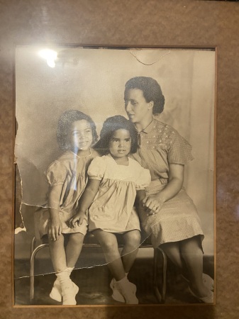 My aunt, my mother, in the middle w/their mom