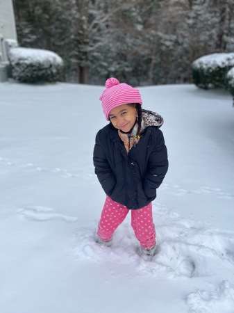 Posing in the snow ❄️ 