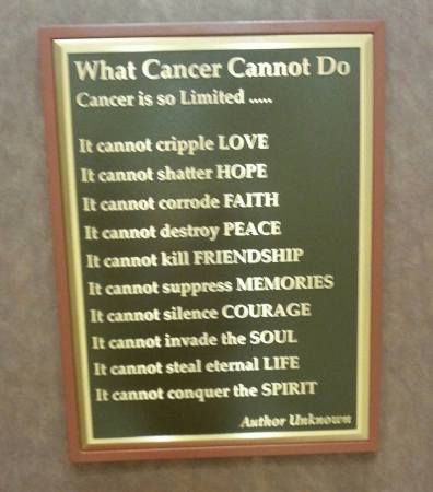 This is at Bob's Oncologist's office. 