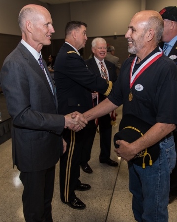 Award ceremony with senator Scott from Florida