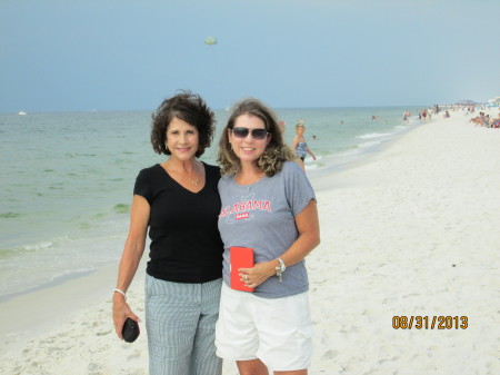 My daughter and I at Orange Beach