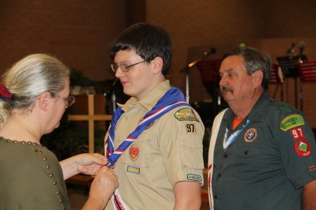 Mattew Drabek's Eagle Scout ceremony