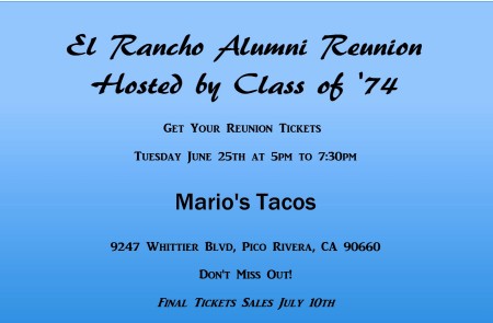 Beatrice Estrada's album, El Rancho High School Reunion