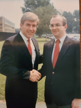 Jack Kemp visiting NATO where I worked 82-91.