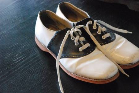 Black and White Saddle Shoes 