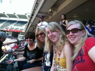 Me and the Canfield girls at a game