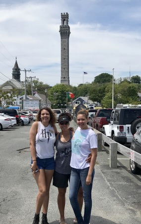 Me w/Twins Provincetown Monument in background