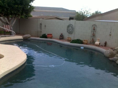 Mary A.'s swimming pool. Jan-Mar 2012.