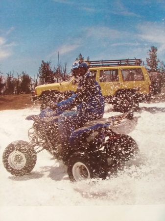 Me showing off on my Yamaha 660 Raptor