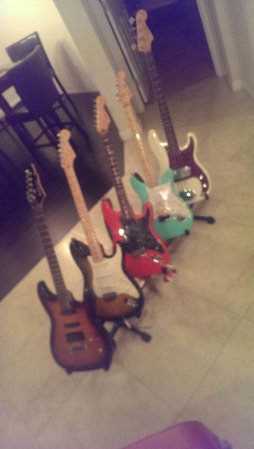 my guitars and bass