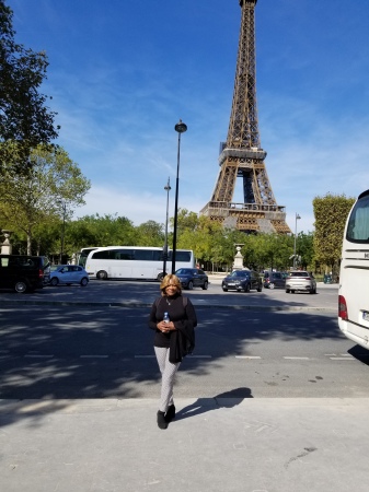 ME OUTSIDE THE EIFFEL TOWER IN PARIS FRANCE!