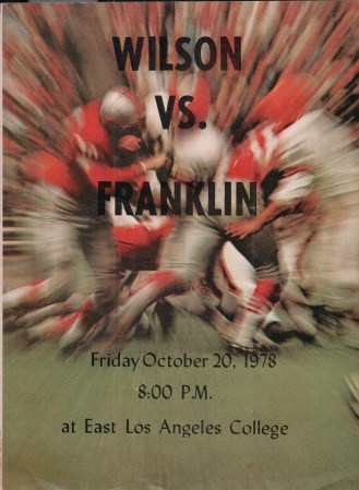 1978 Wilson and Franklin Football program