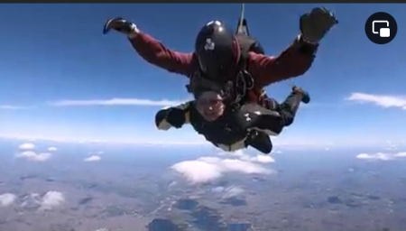 Me skydiving in CT 2022.