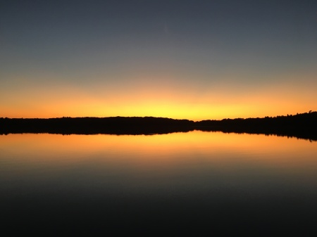 Sunset from our backyard in Spooner, WI