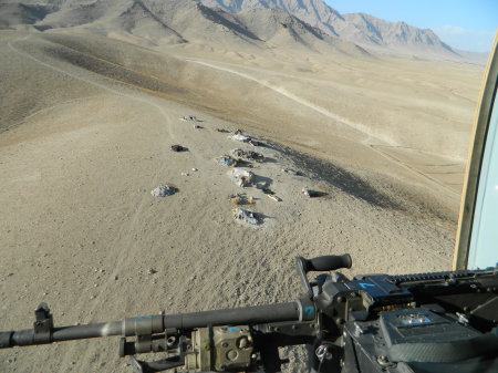 Nomads in their makeshift camp.