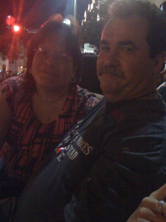 My wife and I at Fiesta, 2010.