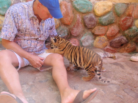 Me and a tiger cub