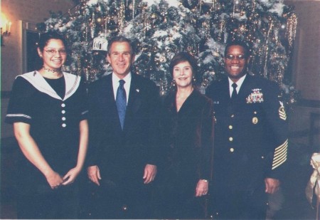 Christmas with President & Mrs Bush in 2001