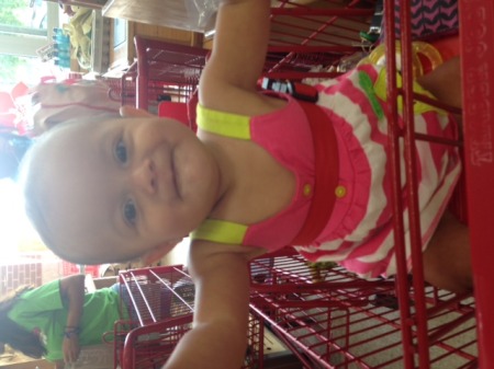 She loves to shop like her mommy!