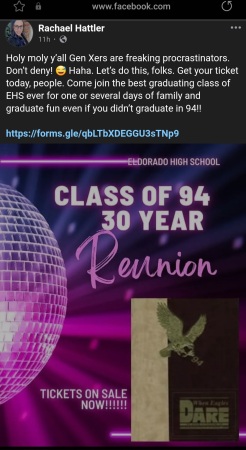 Eldorado High School Reunion