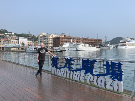 Tom at Keelung Harbor, Taiwan (2017)