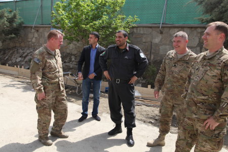 Working with Kabul Chief of Police
