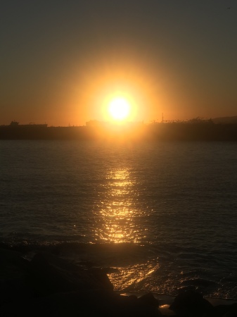 Sunset at Seal Beach