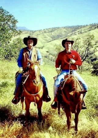 Cameron and me on our annual horse pack trip