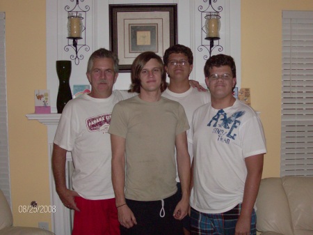 2010 - Jamie with three sons