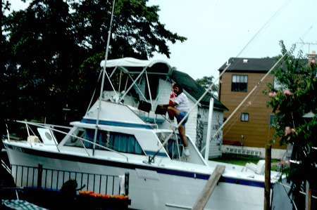 My boat in Bellmore 1976