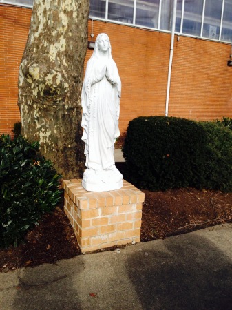 Blessed Mother Statue at BEP