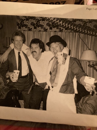 Rick at Skip Duntons Bachelor Party, 1980