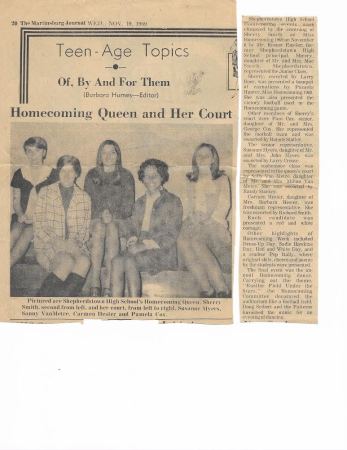 SHS 1969-70 Homecoming Court