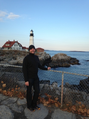 Cape Elizabeth, Maine lighthouse and Chris!