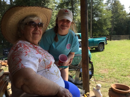 Edith and Elisa, @ Wolfe Creek Ranch, new home